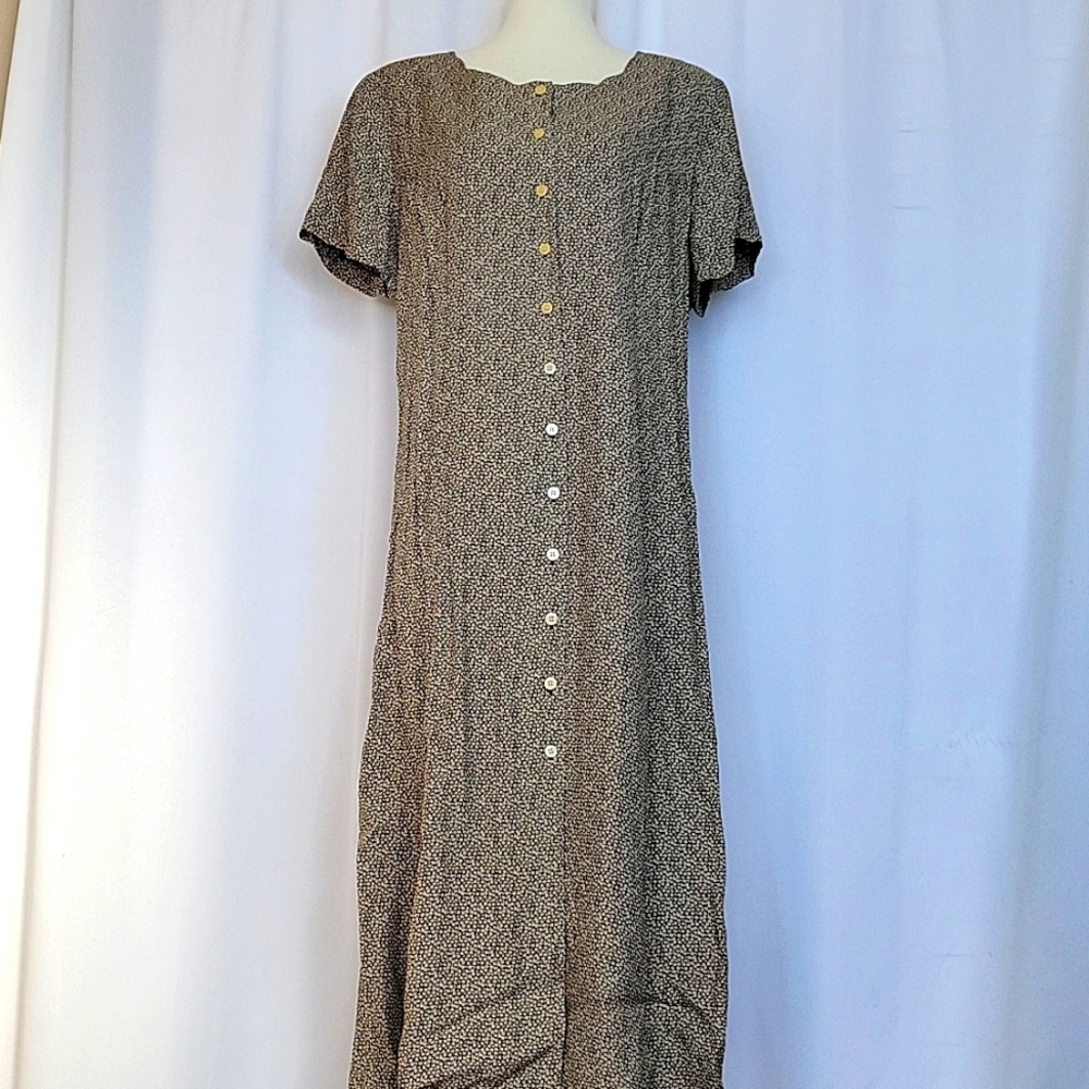 Retro 90s Elizabeth/Liz Claiborne floral dress  size 16 CUTE!  EUC